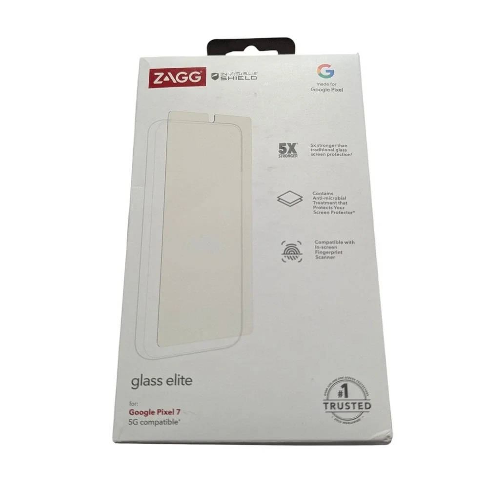 V1-O Zagg Invisible Shield Glass‎ Elite Screen Protector for Google Pixel 7
